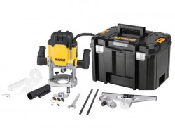 DeWalt DWE625KT 2300W 1/2\" Plunge Router In TSTAK Case 240v